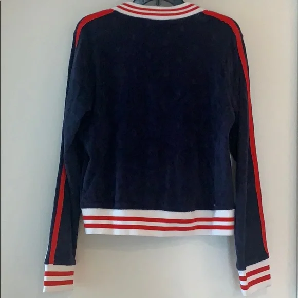 Champion Terry Cloth Warm Up Zip Up Jacket - Picture 8 of 9